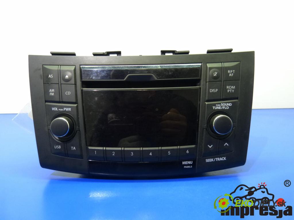 Suzuki Swift Mk7 2010-2017 1.2 16V 94 HP  69 kW 1200 cm3  RADIO  (Audio zariadenia)