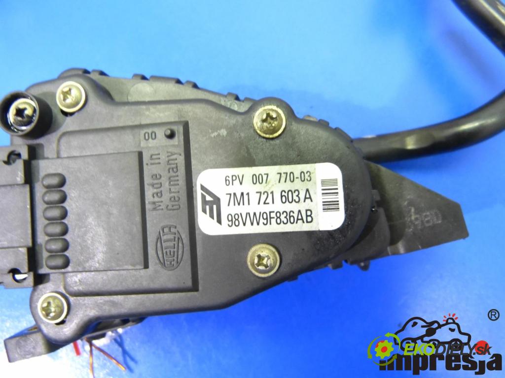 Vw Sharan I 1995-2010 1.9 TDI 110 HP  81 kW 1900 cm3  pedále  (Pedále)