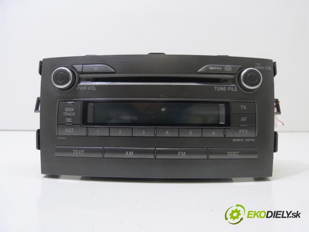 Toyota Auris I 2006-2013 2.0 D4D 126 HP  93 kW 2000 cm3  RADIO  (Audio zariadenia)