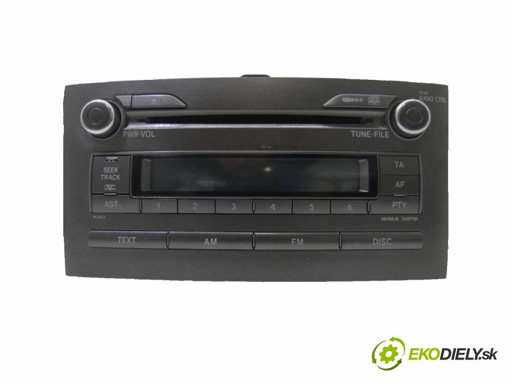 Toyota Auris I 2006-2013 2.0 D4D 126 HP  93 kW 2000 cm3  RADIO  (Audio zariadenia)