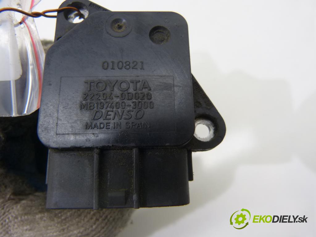 Toyota Avensis I T22 1997-2003 1.6 VVTI 16V 110 HP  81 kW 1600 cm3  Váha vzduchu  (Váhy vzduchu)