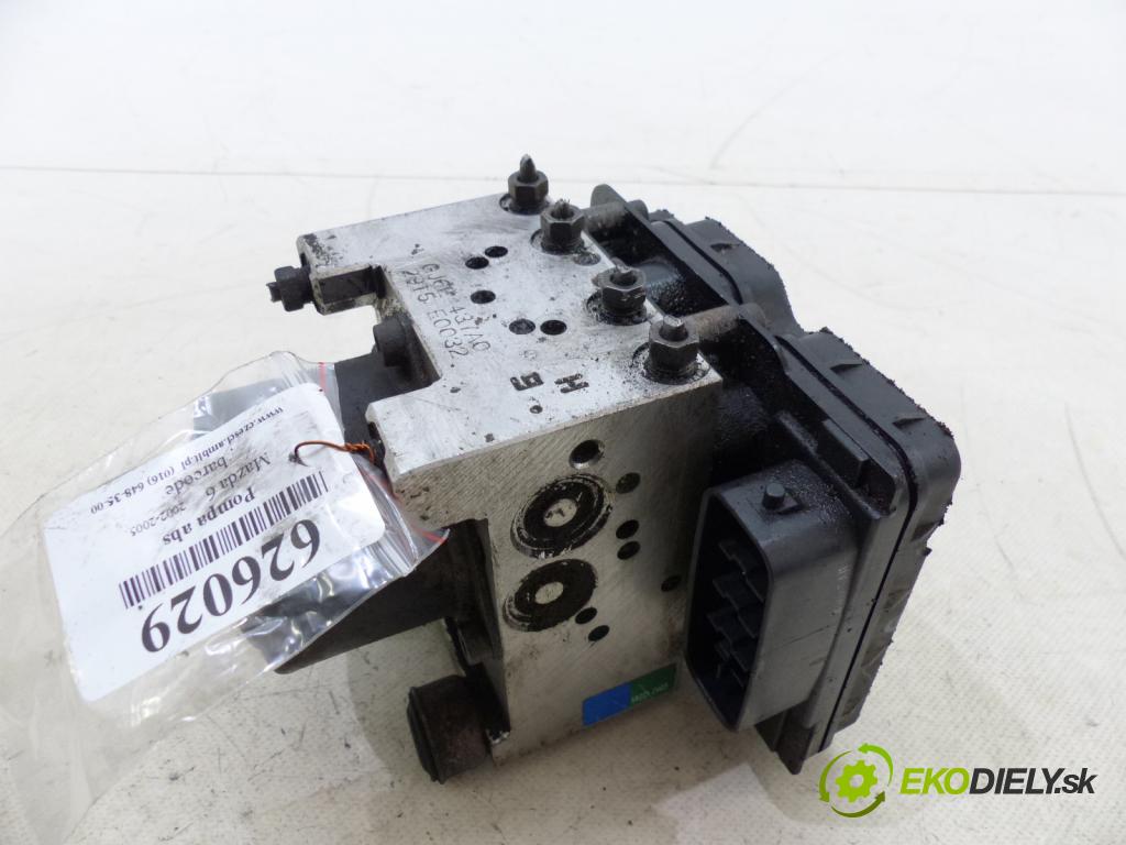 Mazda 6 I 2002-2007 2.0 KAT 141 HP  104 kW 2000 cm3  Pumpa ABS  (Pumpy ABS)
