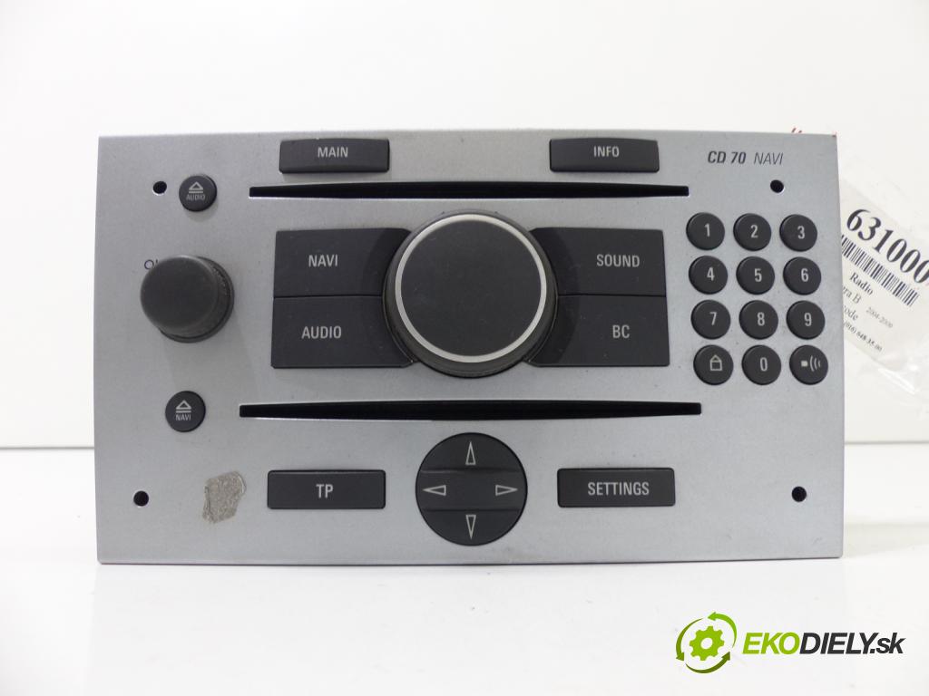 Opel Tigra B 2004-2009 1.3 CDTI 69 HP  51 kW 1300 cm3  RADIO  (Audio zariadenia)