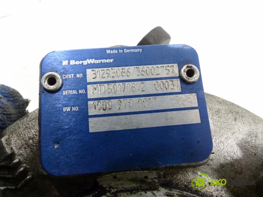 Volvo XC60 I 2008-2017 2.4 KAT 205hp  151 kW 2400 cm3  Turbodúchadlo,turbo  (Turbodúchadlá (kompletné))