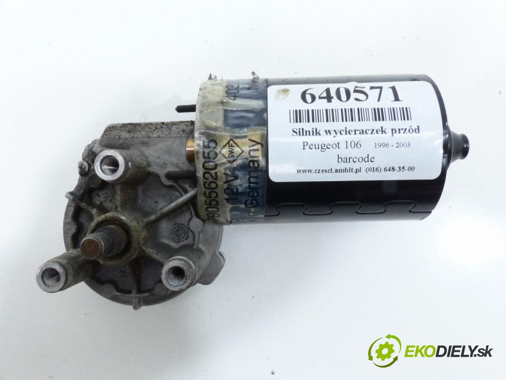 Peugeot 106 1.1 8V 54 hp  40 kW 1100 cm3  motor stěračů přední část 