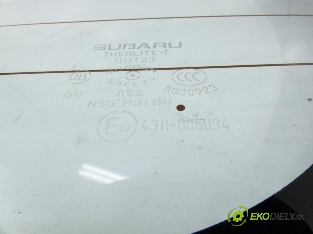 Subaru Impreza III GH 2007-2012 1.5 KAT 107 HP  79 kW 1500 cm3  Okno zadná  (Sklá zadné)