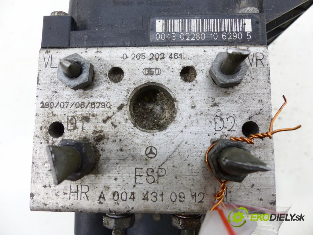 Mercedes Vaneo 1.9 8V 125 hp  92 kW 1900 cm3  pumpa ABS  (Pumpy brzdové)