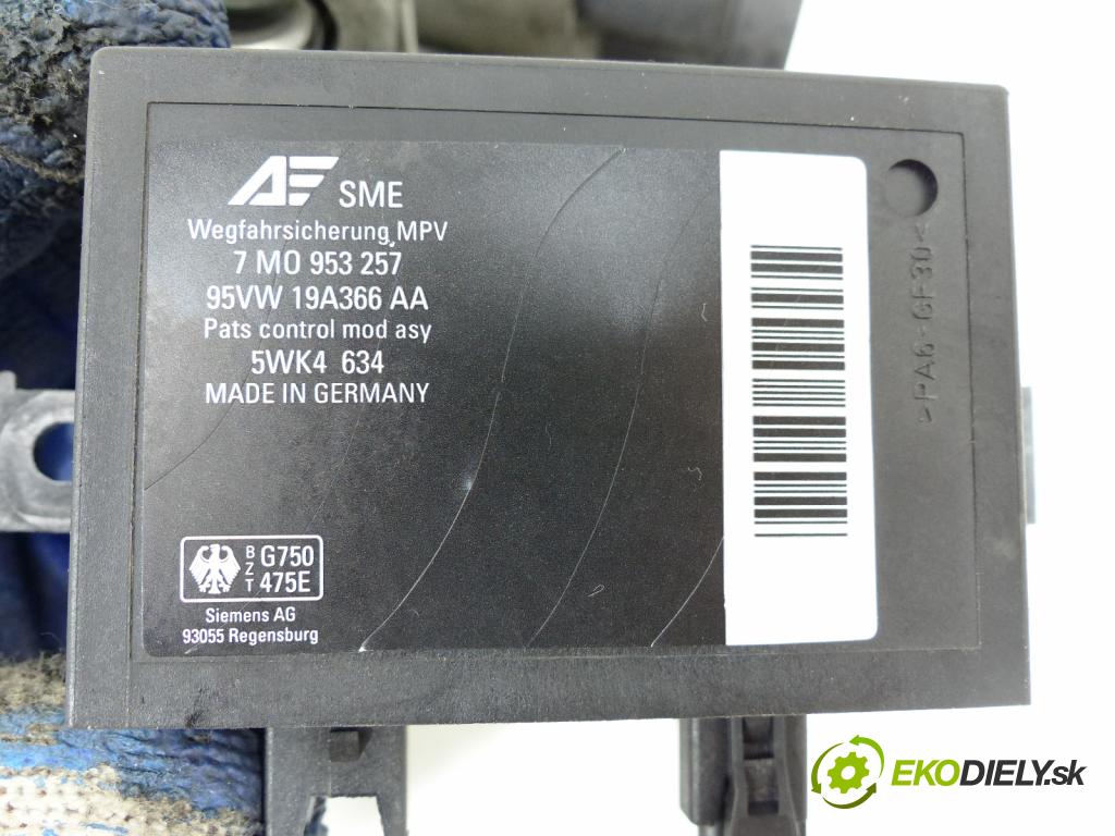 Ford Galaxy 1995-2006 1.9 TDI 90 hp  66 kW 1900 cm3  spínačka  (Spínací skříňky a klíče)