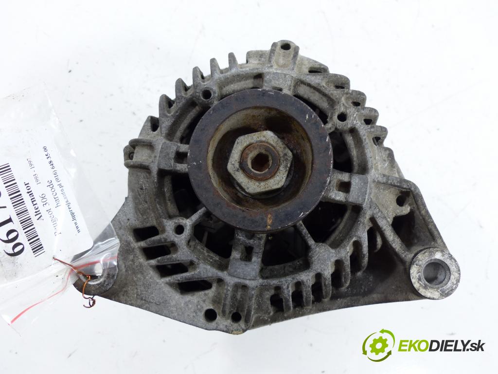 Peugeot 306 1.6 8V 88 hp  65 kW 1600 cm3  Alternátor  (Alternátory)