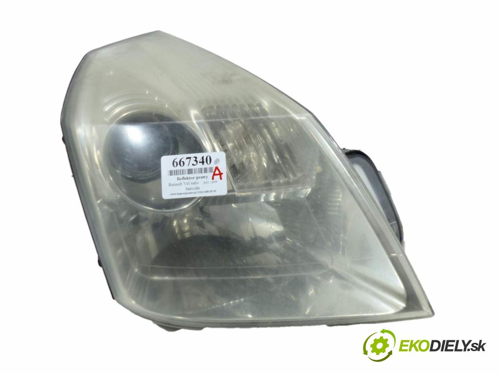 Renault Vel satis 2.2 DCI 150 HP  110 kW 2200 cm3  Svetlomet pravy  (Pravé)