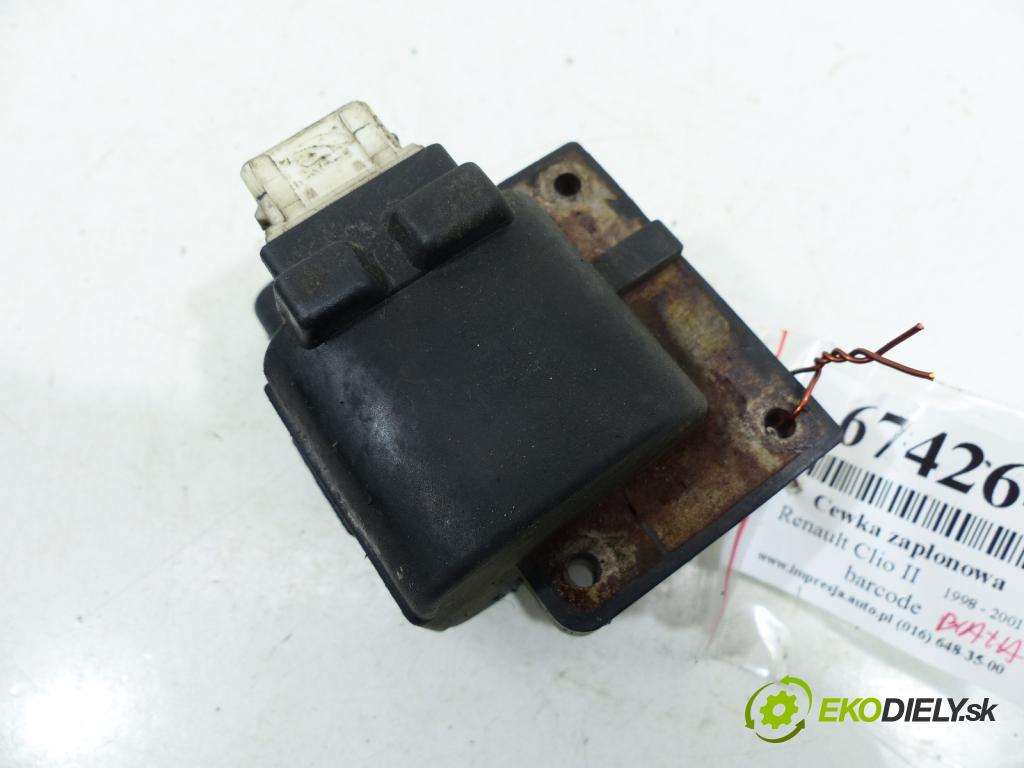 Renault Clio II 1998-2012 1.4 8V 75 HP  55 kW 1400 cm3  Cievka zapaľovacia  (Zapaľovacie cievky, moduly)