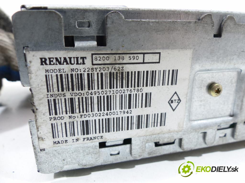 Renault Laguna II 2001-2007 1.9 DCI 120 hp  88 kW 1900 cm3  mavigace  (GPS navigace)