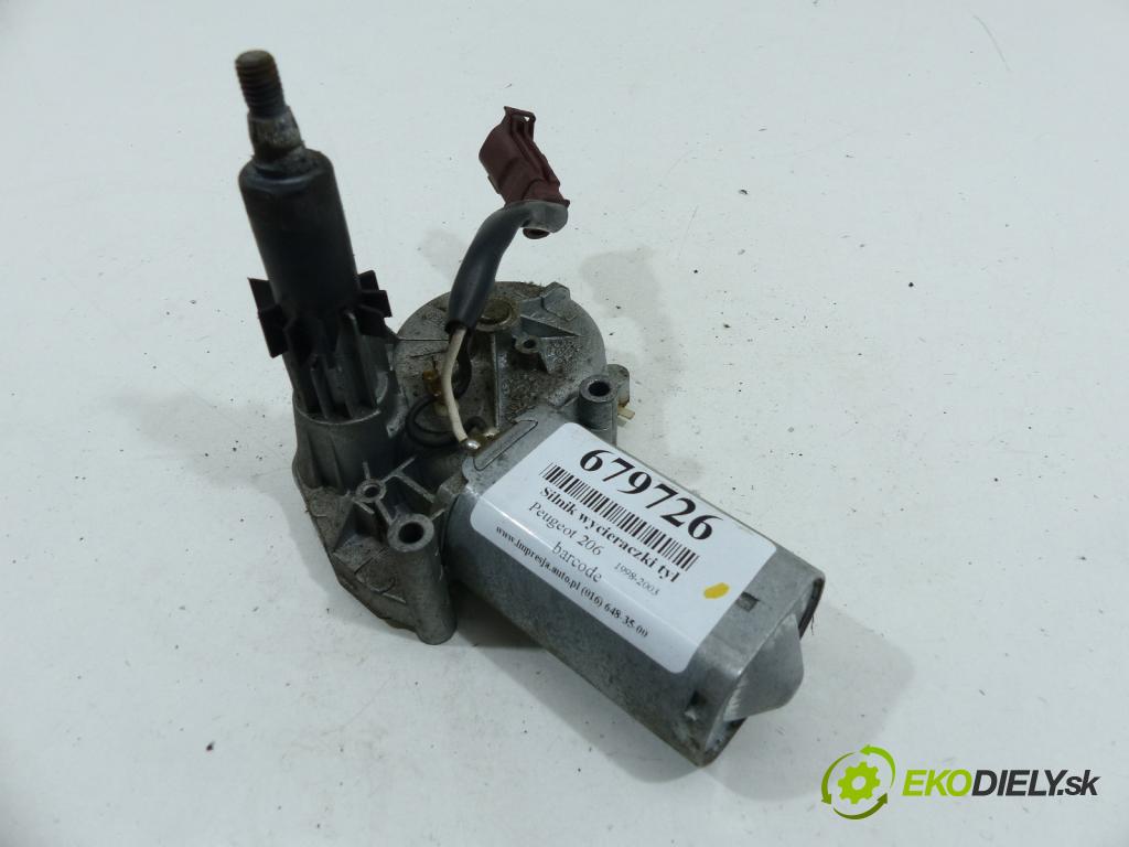 Peugeot 206 1.4 8V 75 hp  55 kW 1400 cm3  motor stěrače zadní část 