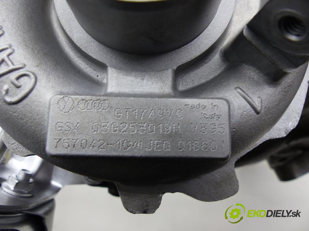 Vw Passat B6 2005-2010 2.0 TDI 170 HP  125 kW 2000 cm3  Turbodúchadlo,turbo 757042-10 (Turbodúchadlá (kompletné))