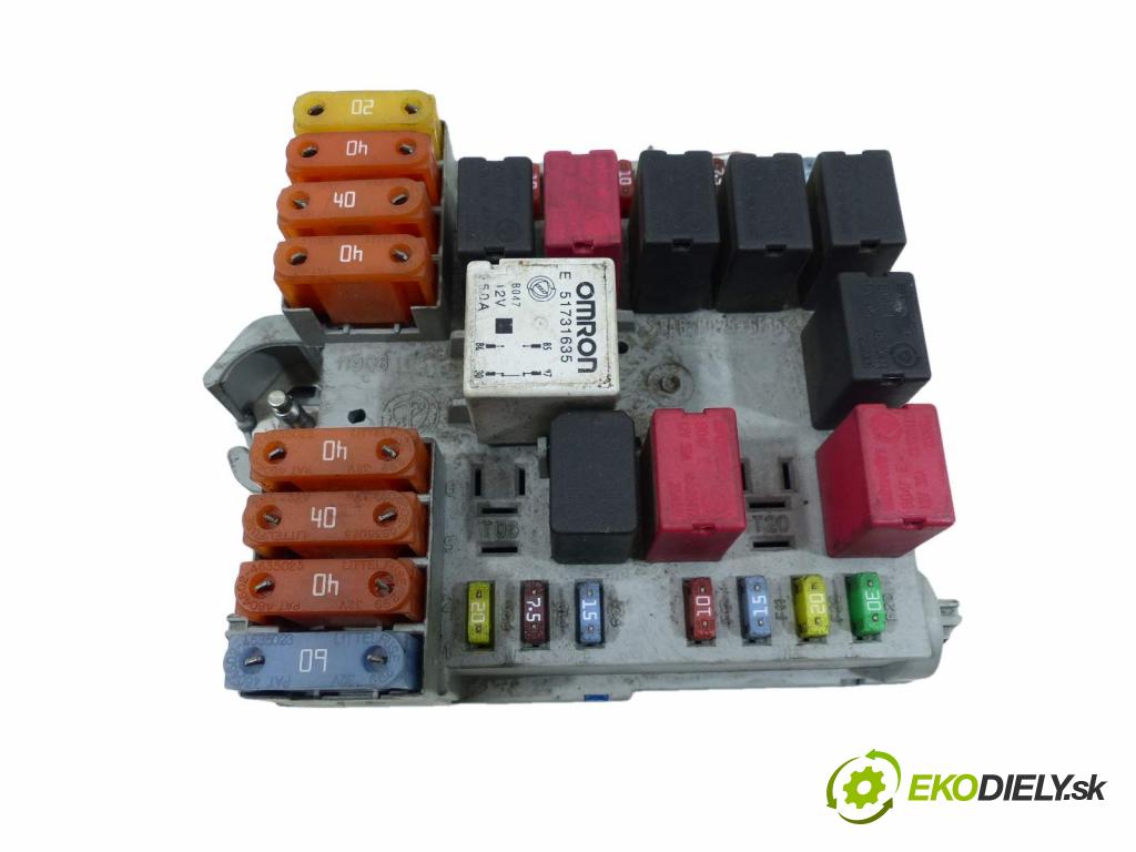 Fiat Croma II 2005-2010 1.9 JTD 16V 150 hp  110 kW 1900 cm3  skříňka poistková  (Pojistkové skříňky)