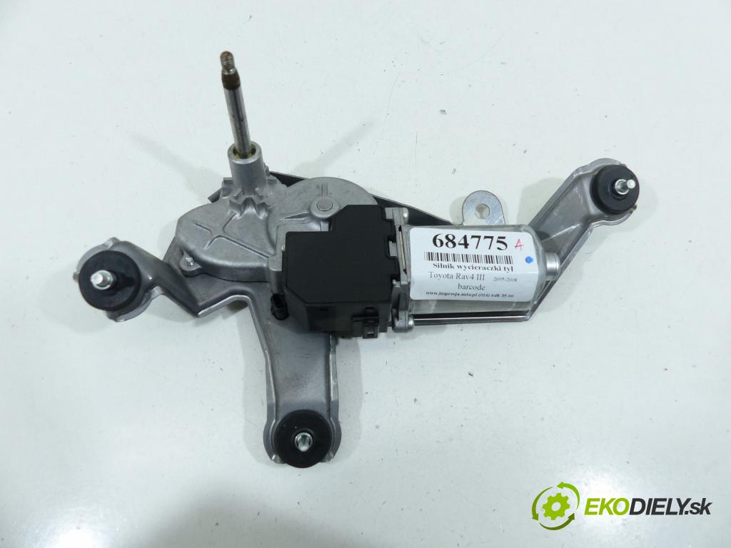 Toyota Rav4 III 2005-2012 2.4 16V VVTI 165 HP  121 kW 2400 cm3  Motor stierače zad