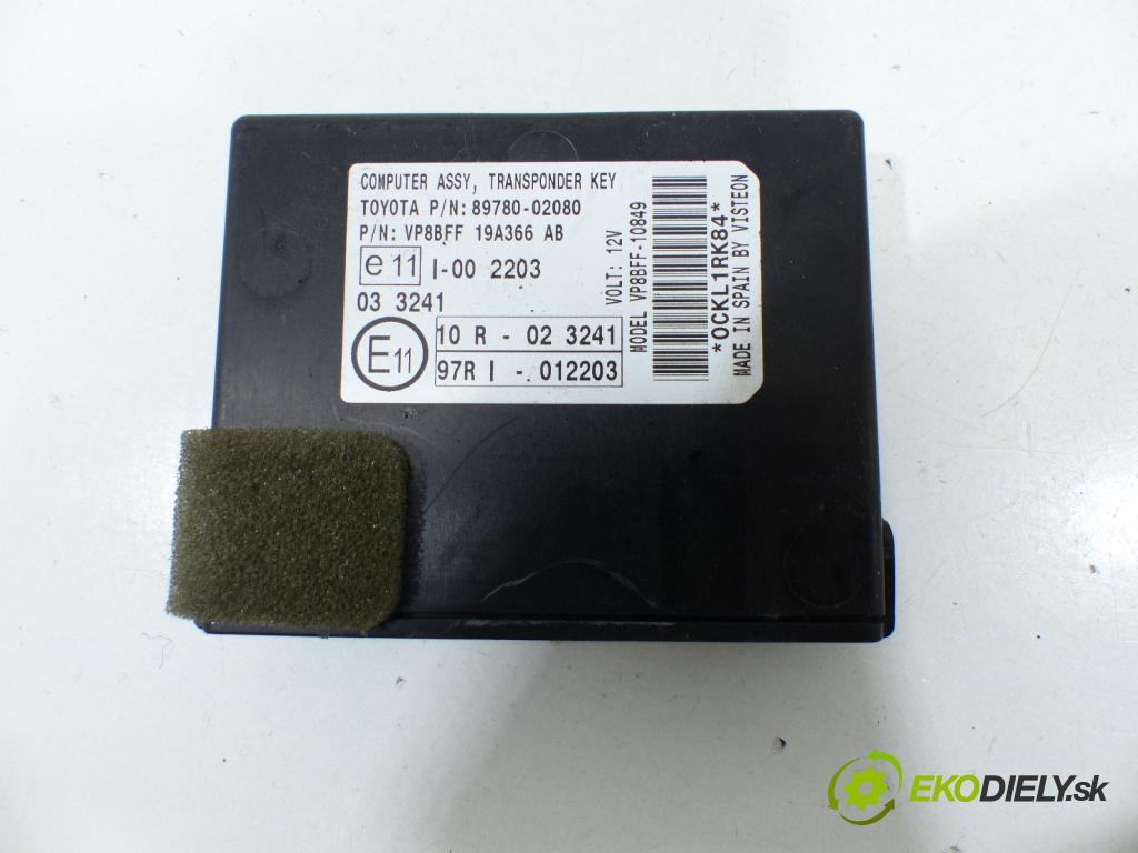 Toyota Corolla E15 2007-2014 1.6 16V 132  HP  97 kW 1600 cm3  Jednotka riadiaca