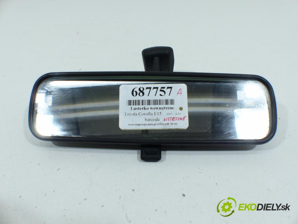 Toyota Corolla E15 2007-2014 1.6 16V 132 hp  97 kW 1600 cm3  zpětné zrcátko vnitřní  (Světla vnitřní)