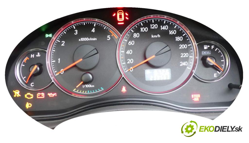 Subaru Legacy IV 2004-2009 2.0D 150 hp  110 kW 2000 cm3  prístrojovka  (Přístrojové desky, displeje)