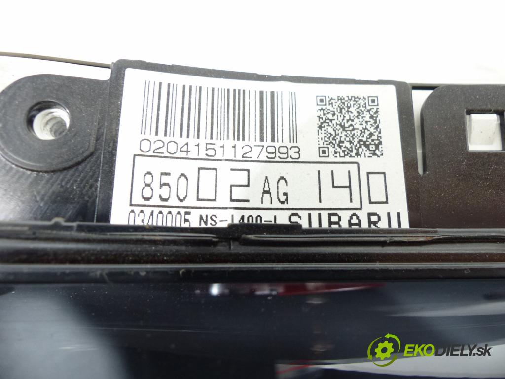Subaru Legacy IV 2004-2009 2.0D 150 hp  110 kW 2000 cm3  prístrojovka  (Přístrojové desky, displeje)