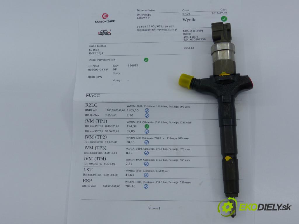 Opel Signum 3.0 CDTI V6 177 HP  130 kW 3000 cm3  vstrekovač  (Vstrekovače)
