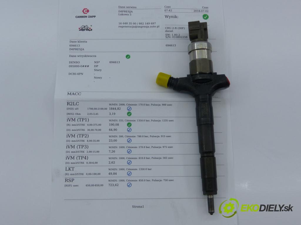 Opel Signum 3.0 CDTI V6 177 HP  130 kW 3000 cm3  vstrekovač  (Vstrekovače)