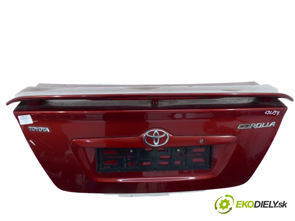 Toyota Corolla E12 2001-2009 1.6 16V VVTI 110 HP  81 kW 1600 cm3  zadná kapota  (Zadné kapoty)