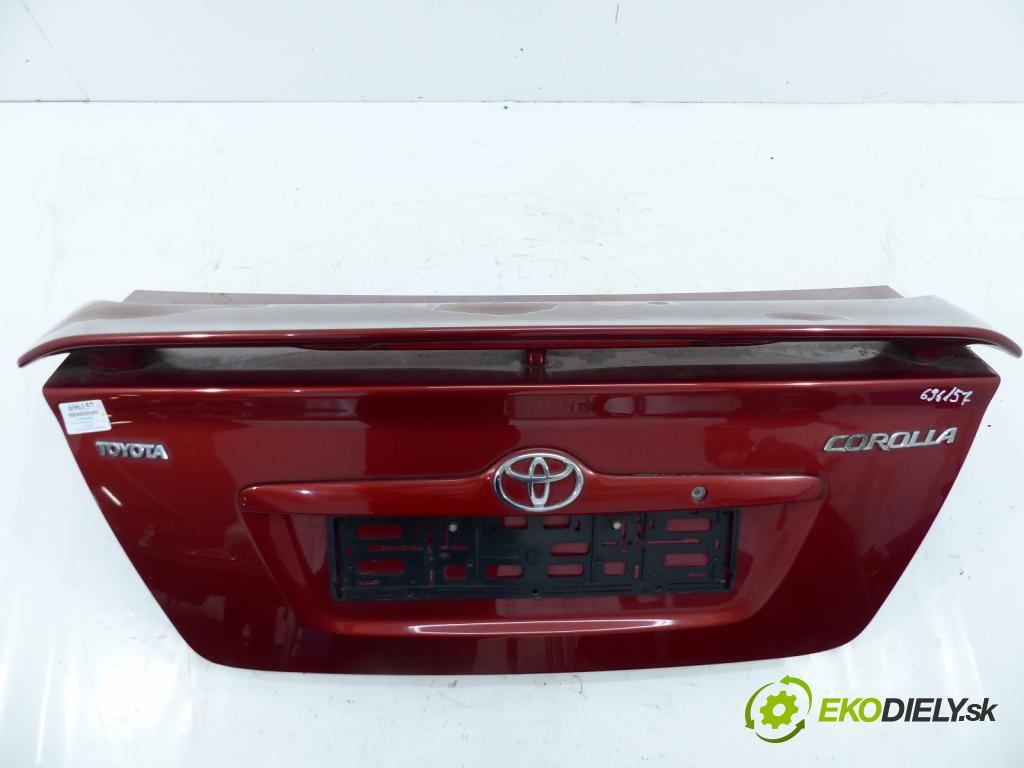 Toyota Corolla E12 2001-2009 1.6 16V VVTI 110 HP  81 kW 1600 cm3  zadná kapota  (Zadné kapoty)