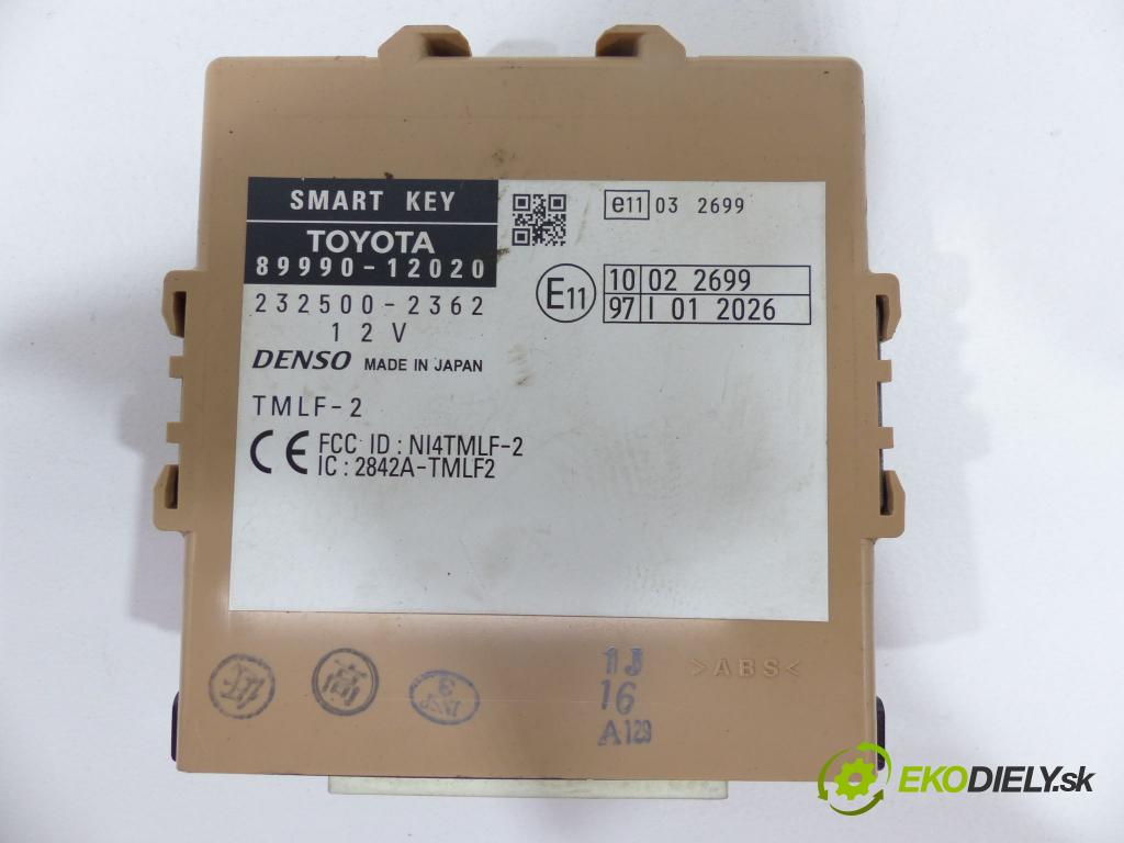 Toyota Corolla E15 2007-2014 1.6 VVTI 16V 124hp 91 kW 1600 cm3 Jednotka riadiaca