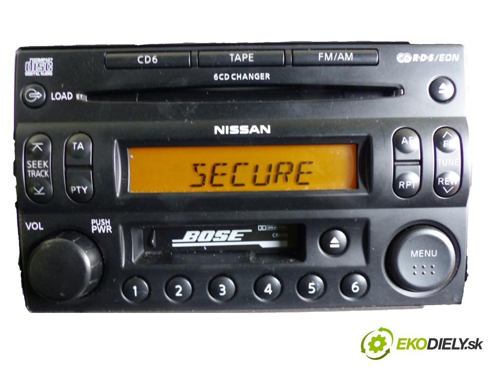 Nissan Murano Z50 2003-2008 3.5 V6 234km  172 kW 3500 cm3  RADIO  (Audio zariadenia) kod nemame