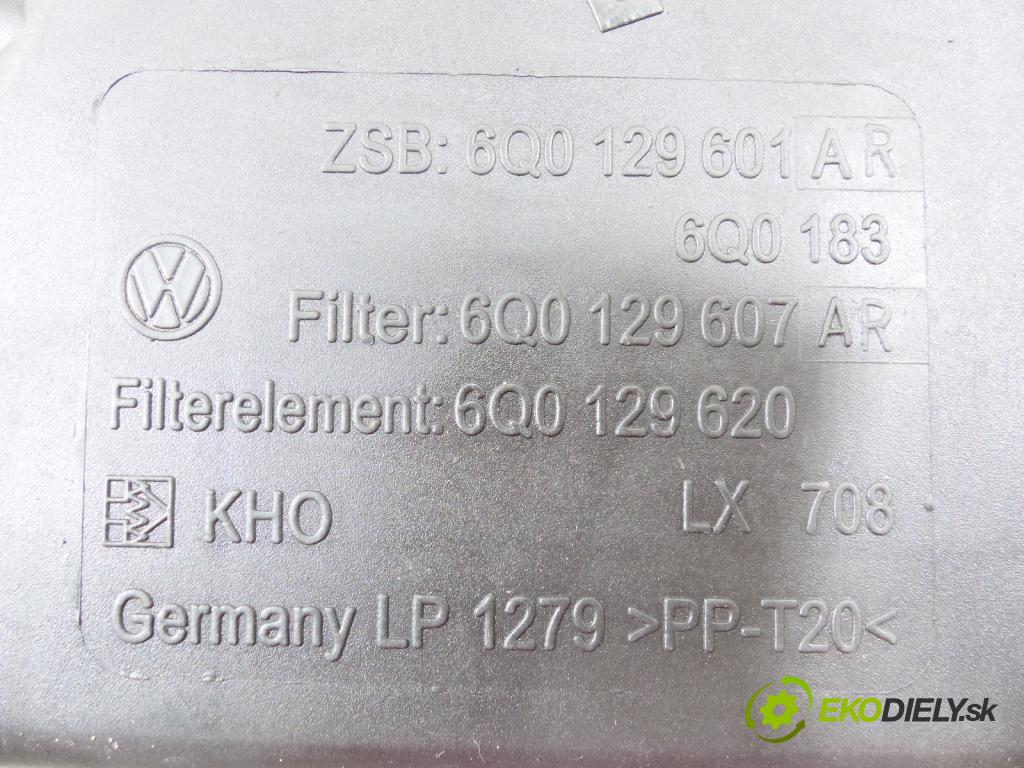 Vw Polo IV 9N 2001-2009 1.4 TDI 80 hp  59 kW 1400 cm3  obal filtra vzduchu  (Kryty filtrů)