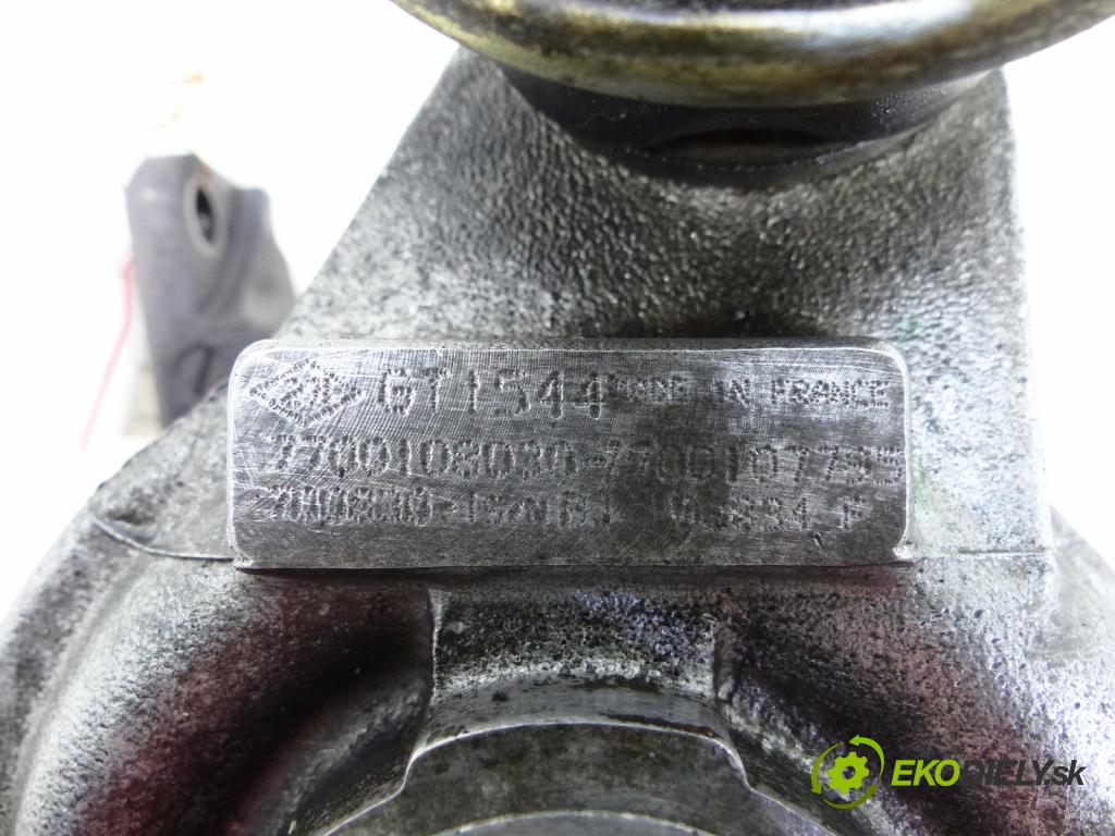 Renault Scenic I 1996-2003 1.9 DTI 98 HP  72 kW 1900 cm3  Turbodúchadlo,turbo  (Turbodúchadlá (kompletné))