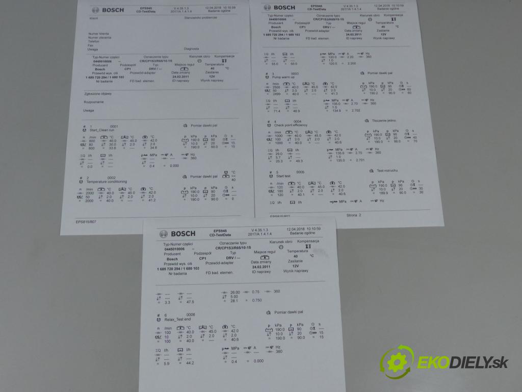 Lancia Lybra 2.4 JTD 2400 cm3 Pumpa vstrekovacia 0445010006 (Vstrekovacie čerpadlá)