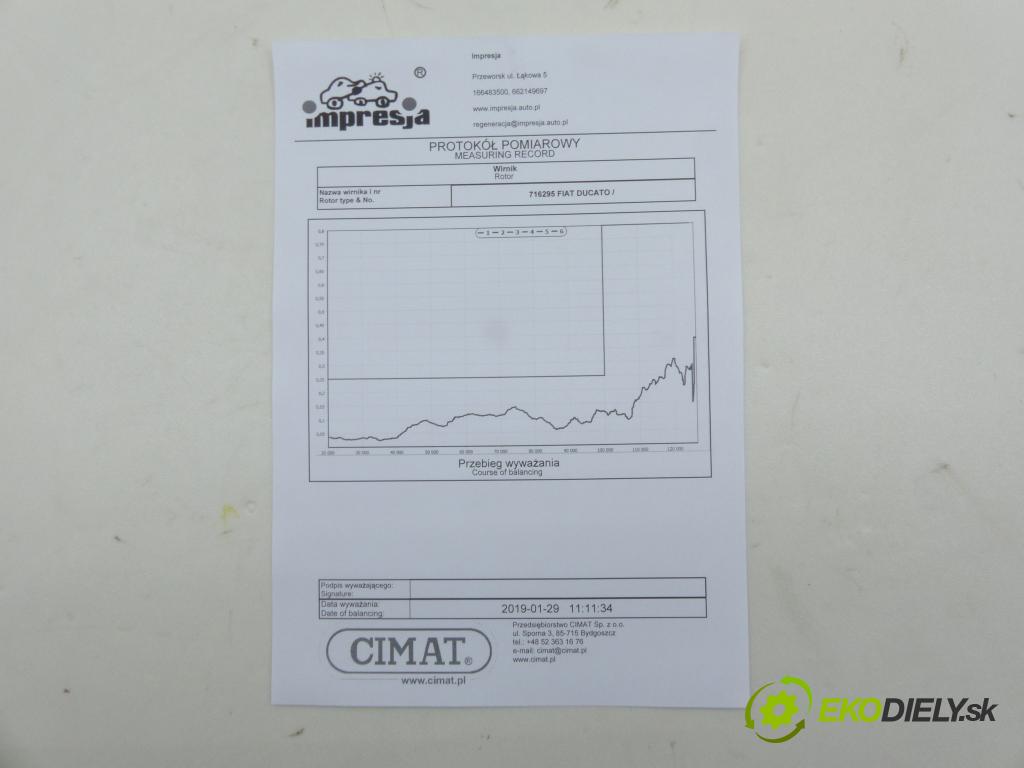 Fiat Ducato 1994-2006 2.5 TD 84 HP  62 kW 2500 cm3  Turbodúchadlo,turbo 53169706737 (Turbodúchadlá (kompletné))