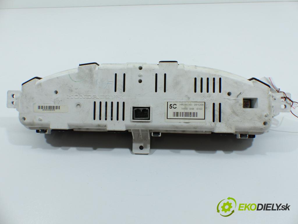 Honda Civic VIII 2006-2011 1.8 16V 140 hp  103 kW 1800 cm3  prístrojovka  (Přístrojové desky, displeje)