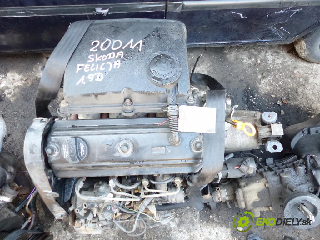 Skoda Felicia 1.9D 64 HP  47 kW 1900 cm3  Hlava valcov Motor