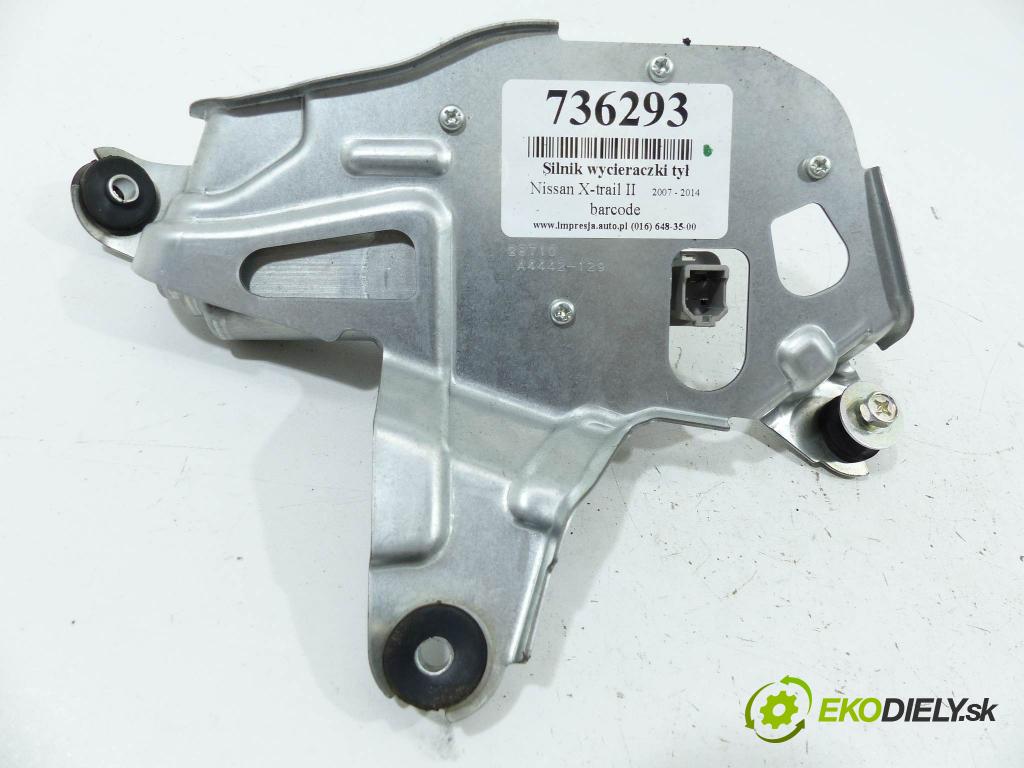 Nissan X-trail II 2008-2013 2.0 DCI 150 hp  110 kW 2000 cm3  motor stěrače zadní část