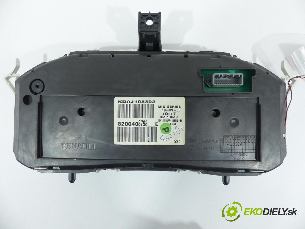 Renault Megane II 2003-2008 1.5 DCI 106 hp  78 kW 1500 cm3  prístrojovka  (Přístrojové desky, displeje)