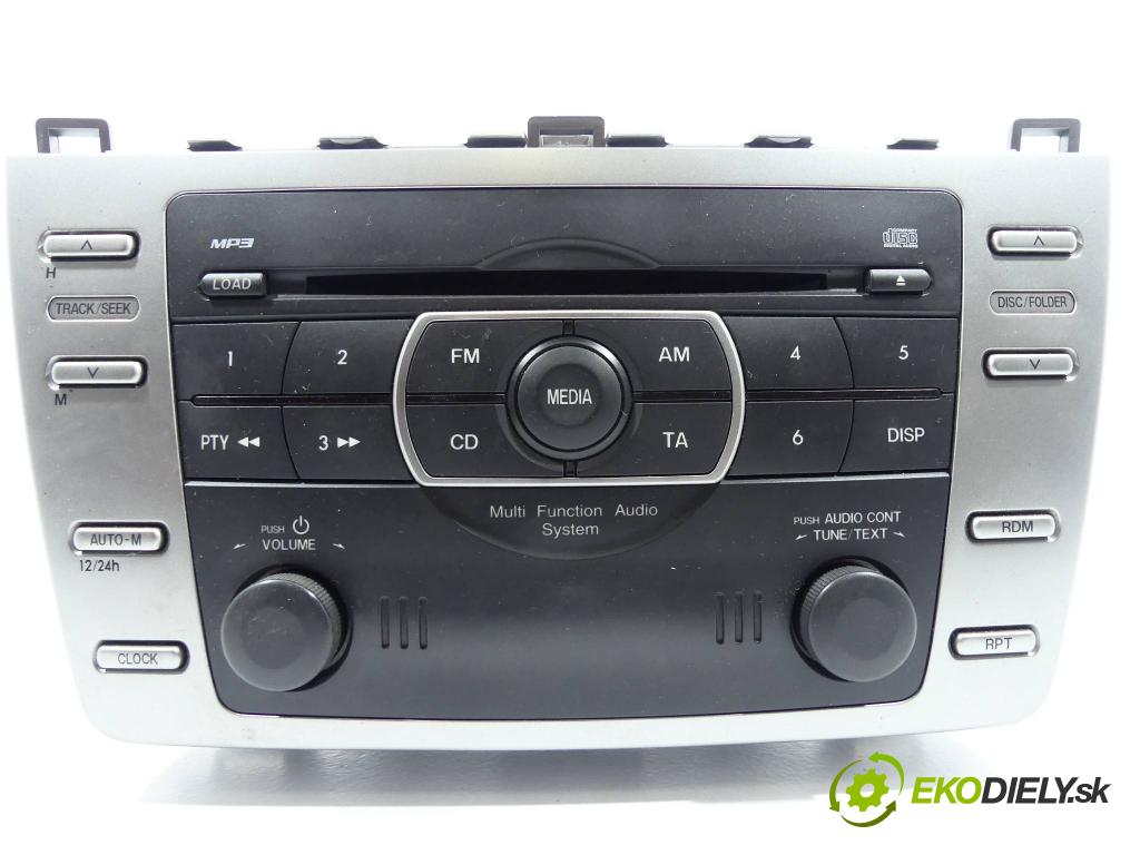 Mazda 6 II GH 2007-2012 1.8 16V 120 HP  88 kW 1800 cm3  RADIO  (Audio zariadenia)