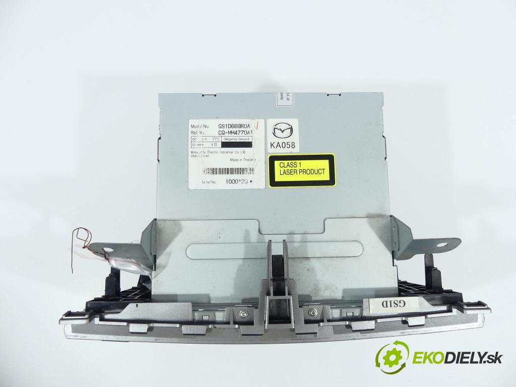 Mazda 6 II GH 2007-2012 1.8 16V 120 HP  88 kW 1800 cm3  RADIO  (Audio zariadenia)