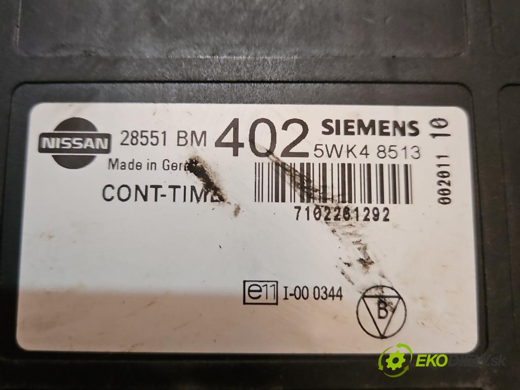 Nissan Almera N16 2000-2006 1.5 16V vstrekovanie veľký bod: 90 HP  66 kW 1500 cm3 5- riadiaca jednotka motora
