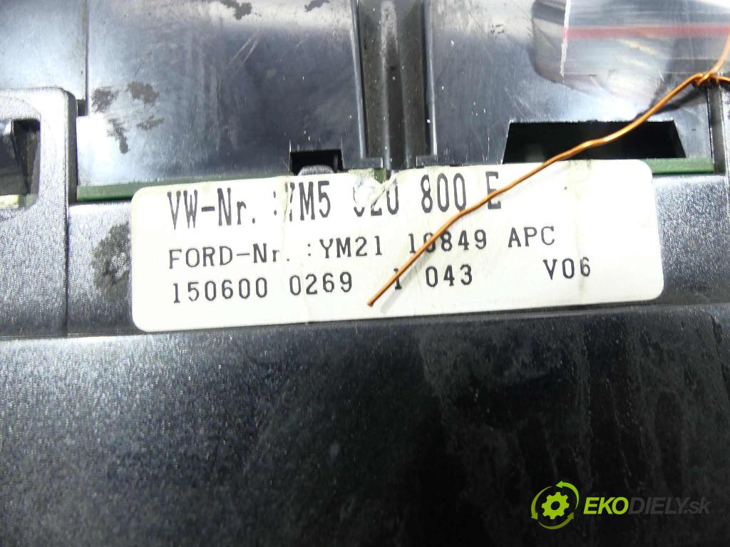 Ford Galaxy 1995-2006 1.9 TDI 116 hp  85 kW 1900 cm3  prístrojovka  (Přístrojové desky, displeje)