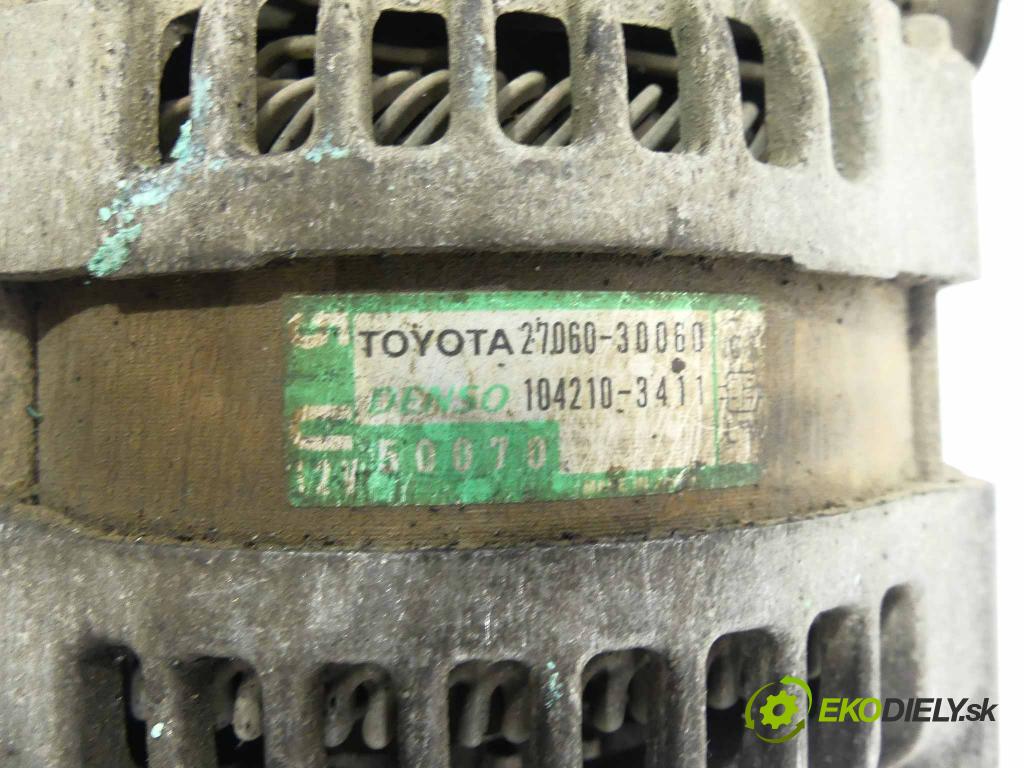 Toyota Land Cruiser 120 2002-2010 3.0 D4D 163 HP  120 kW 3000 cm3  Alternátor 27060-30060 (Alternátory)