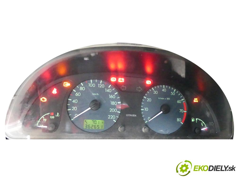 Citroen Xsara II 2000-2004 1.4 8V   1400 cm3  Prístrojovka  (Prístrojové dosky, displeje)