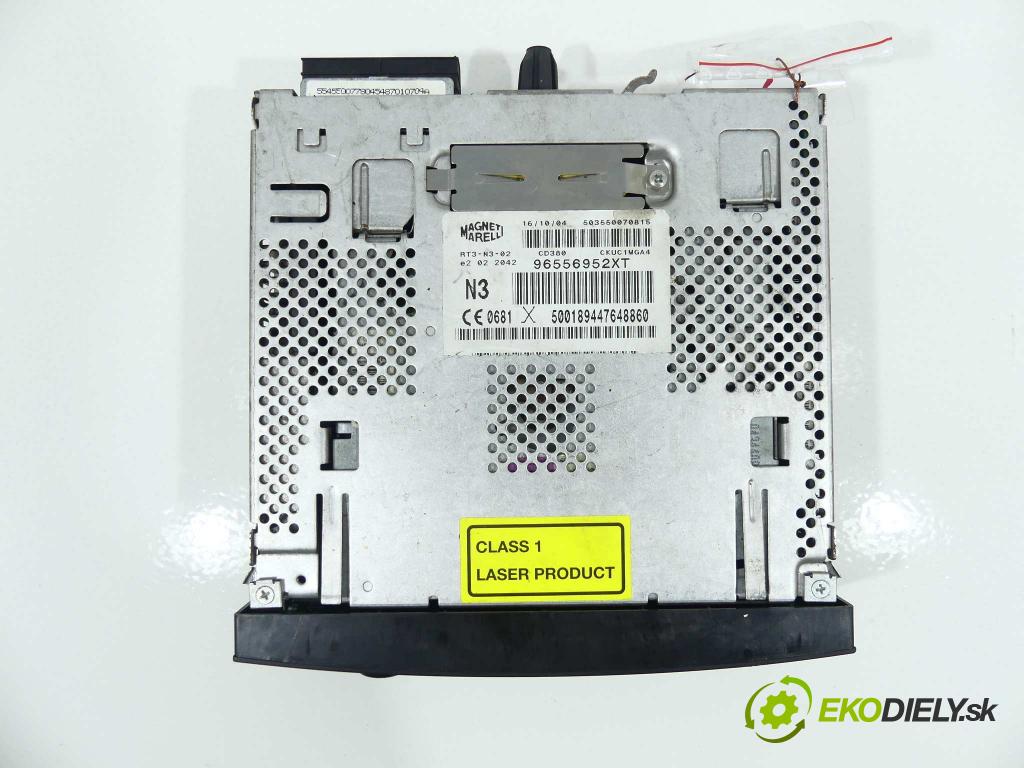 Peugeot 307 1.6 HDI 109 hp  80 kW 1600 cm3  RADIO  (Audio zařízení)