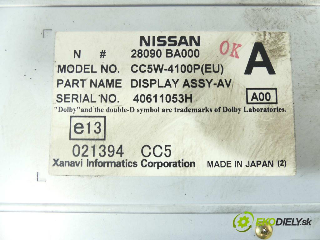 Nissan Primera P12 2001-2007 1.9 DCI 120 HP  88 kW 1900 cm3  Dislpej  (Prístrojové dosky, displeje)