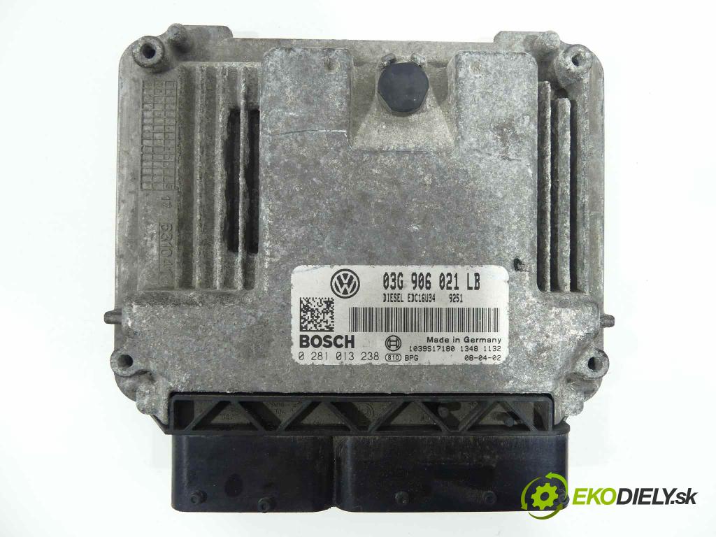 Skoda Octavia II 2004-2013 1.9 TDI 105 HP  77 kW 1900 cm3  Jednotka riadiaca