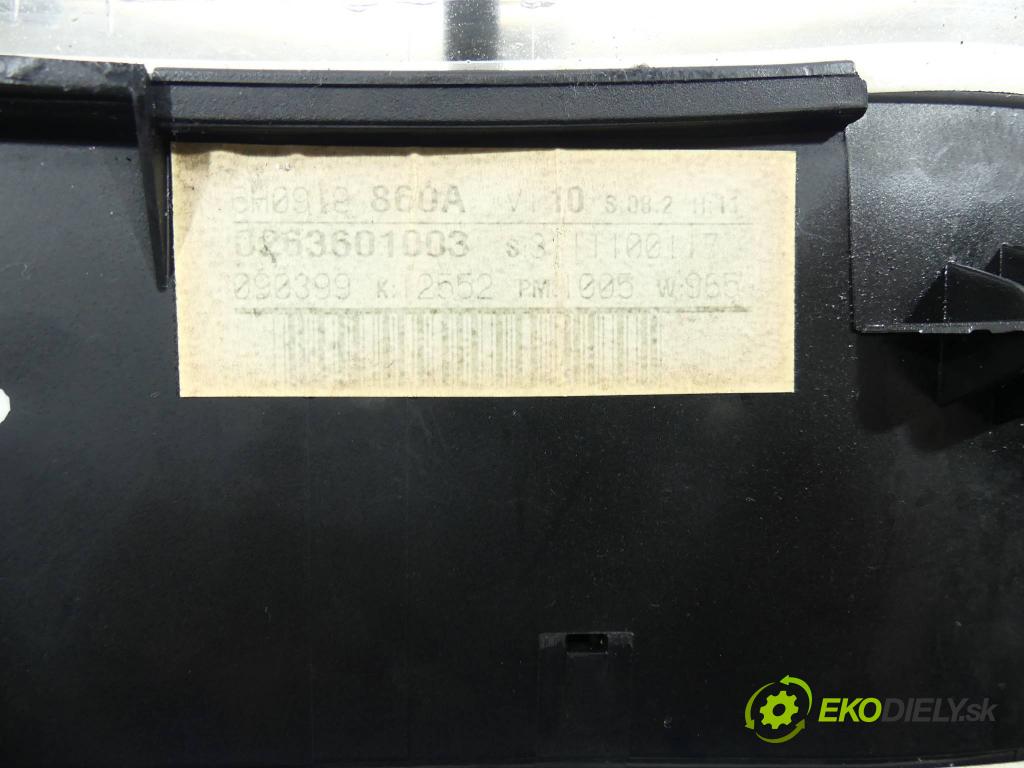 Seat Arosa 1.7 SDI 60 HP  44 kW 1700 cm3  Prístrojovka  (Prístrojové dosky, displeje)