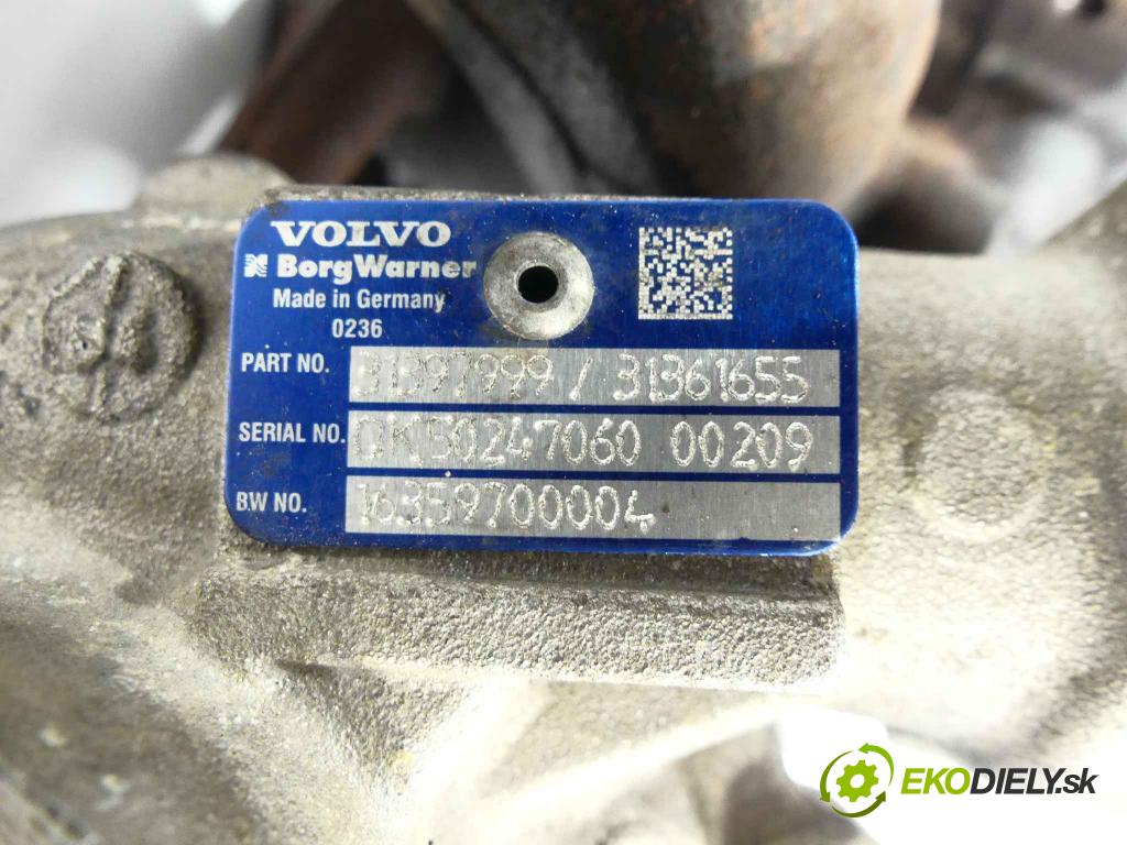 Volvo V60 I 2010-2018 2.0D  133 kW 2000 cm3  Turbodúchadlo,turbo  (Turbodúchadlá (kompletné))