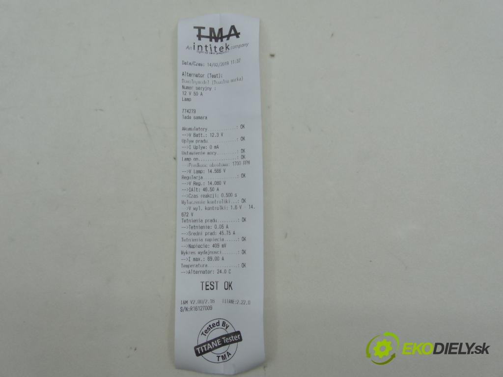 Lada Samara 1.3 8V karburátor   1300 cm3  Alternátor  (Alternátory)